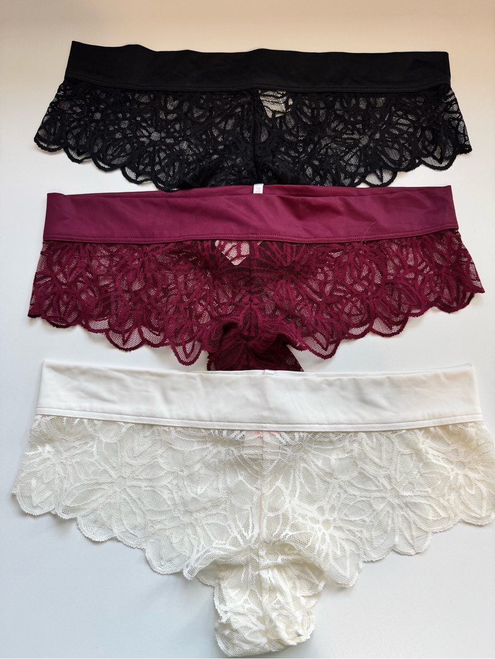 PINK by Victoria’s Secret Lot of 3 Extra Low Rise Cheekster Panties